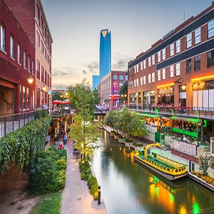 Bricktown, Oklahoma City, Oklahoma, USA Oklahoma